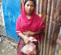 brishti received qurbani meat