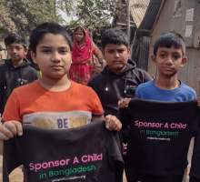 Kids in mirpur received hoodies