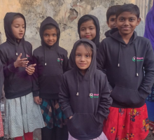 Kids in Mohakhali received hoodies - 3