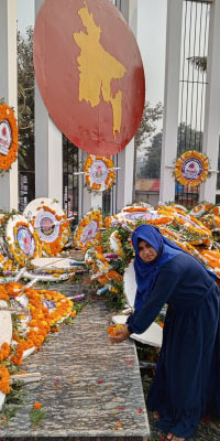 habiba participated in our mother language day program