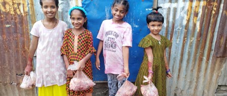 Kids in Mohakhali received qurbani meat 3