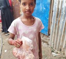 tanjila received qurbani meat