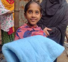 Arifa received the blanket